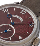 Vingt-8 | Burgundy Red Dial | Titanium