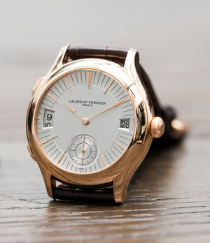 selling Laurent Ferrier Galet Traveller Micro Rotor LF 230.01 rose gold watch additional prototype dial for sale online at A Collected Man London UK approved reseller of preowned independent watchmakers