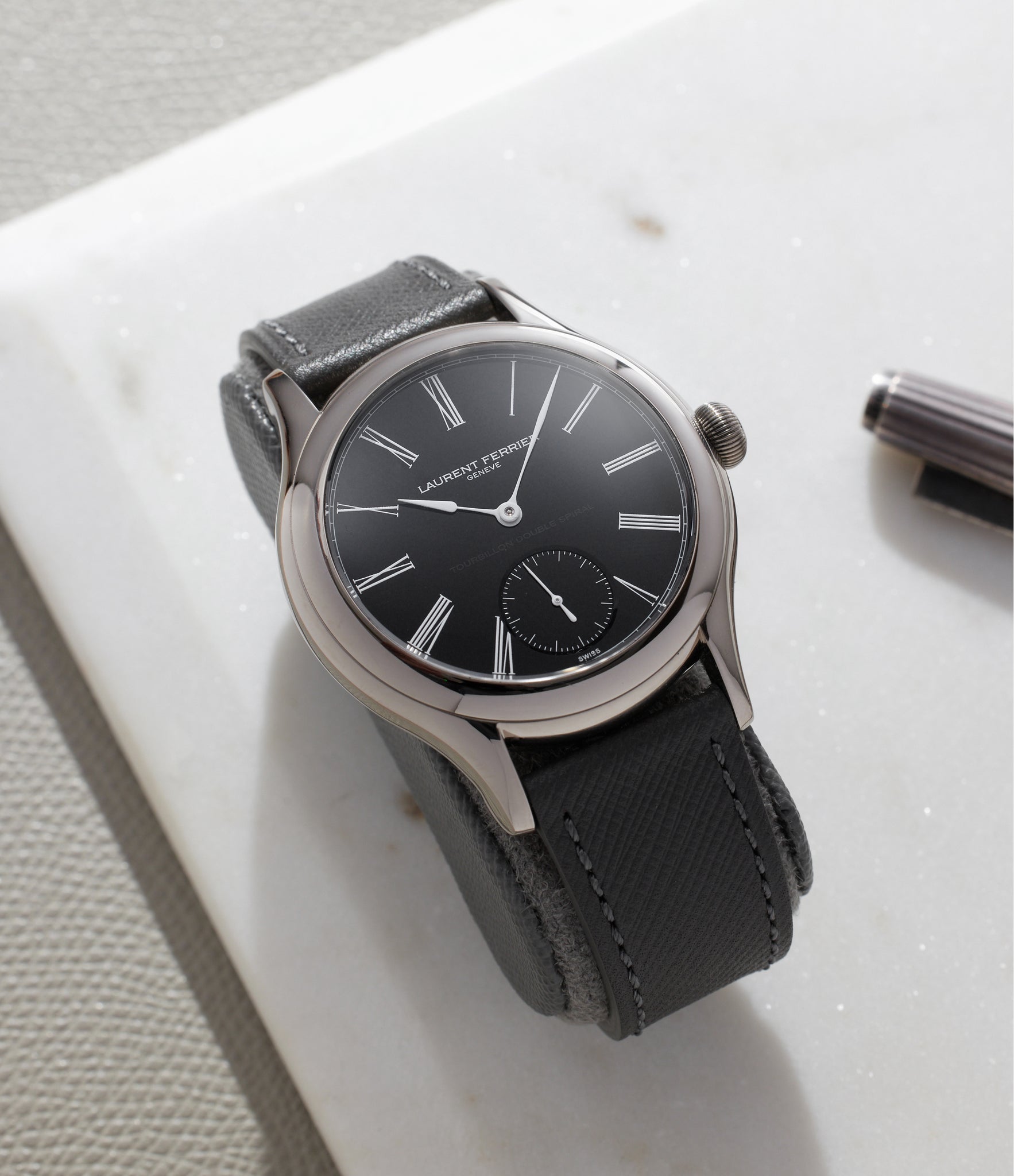 Front Dial | Laurent Ferrier Galet Classic Tourbillon | White Gold | A Collected Man | Available Worldwide