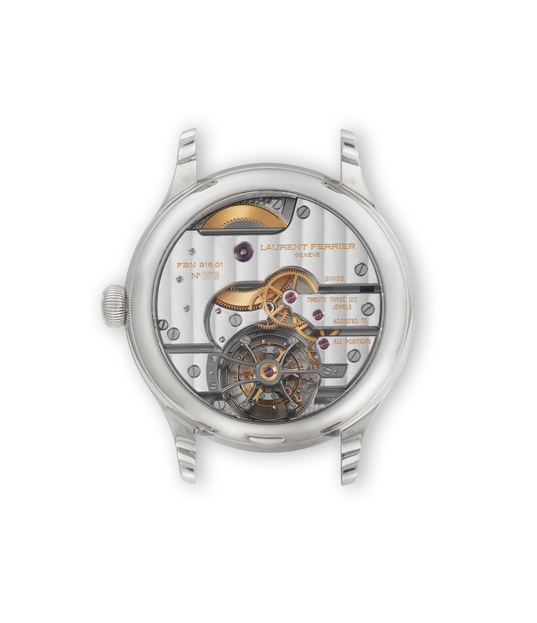 Caseback | Laurent Ferrier Galet Classic Tourbillon | White Gold | A Collected Man | Available Worldwide