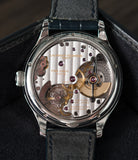 LF 229.01 automatic hand-made movement Laurent Ferrier Galet Micro-rotor LCF006 platinum enamel dial limited edition watch for sale online at A Collected Man London specialist independent watchmakers