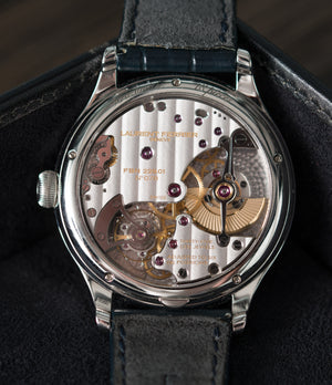 LF 229.01 automatic hand-made movement Laurent Ferrier Galet Micro-rotor LCF006 platinum enamel dial limited edition watch for sale online at A Collected Man London specialist independent watchmakers