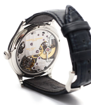 limited edition Grand Feu Laurent Ferrier Galet Micro-rotor LCF006 platinum enamel dial limited edition watch for sale online at A Collected Man London specialist independent watchmakers