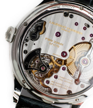 for sale automatic Laurent Ferrier Galet Micro-rotor LCF006 platinum enamel dial limited edition watch for sale online at A Collected Man London specialist independent watchmakers