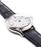 platinum Laurent Ferrier Galet Micro-rotor LCF006 enamel dial limited edition watch for sale online at A Collected Man London specialist independent watchmakers
