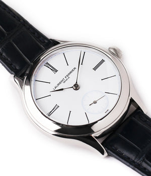 selling Laurent Ferrier Galet Micro-rotor LCF006 platinum enamel dial limited edition watch for sale online at A Collected Man London specialist independent watchmakers