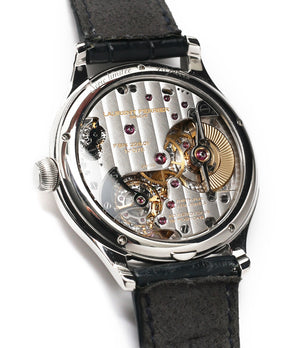 independent watchmaker Laurent Ferrier Galet Micro-rotor LCF006 platinum enamel dial limited edition watch for sale online at A Collected Man London specialist independent watchmakers