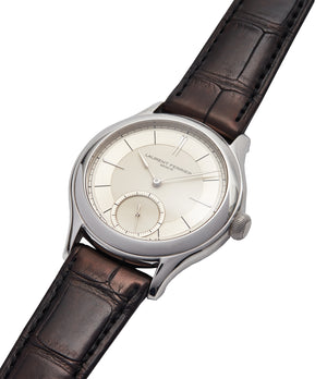 selling Laurent Ferrier Galet Micro-rotor 40 mm platinum time-only dress watch from independent watchmaker for sale online at A Collected Man London UK specialist of rare watches