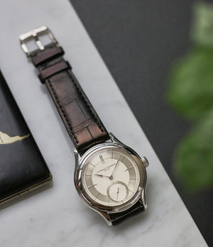 dress watch Laurent Ferrier Galet Micro-rotor 40 mm platinum time-only dress watch from independent watchmaker for sale online at A Collected Man London UK specialist of rare watches