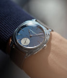 for sale preowned Laurent Ferrier Micro Rotor LF 229.01 Galet Square William&Son blue dial white gold watch online at A Collected Man London approved seller of preowned independent watchmakers