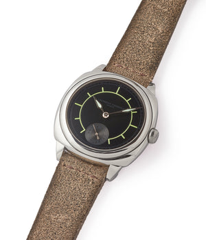 for sale Laurent Ferrier Galet Square Boreal Micro-rotor steel sector dial watch by independent watchmaker for sale online at A Collected Man London UK specialist of rare watches
