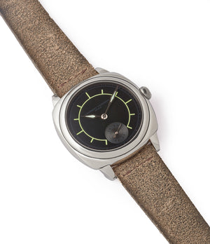 selling Laurent Ferrier Galet Square Boreal Micro-rotor steel sector dial watch by independent watchmaker for sale online at A Collected Man London UK specialist of rare watches