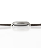 buy rare steel Laurent Ferrier Galet Square Boreal Micro-rotor steel sector dial watch by independent watchmaker for sale online at A Collected Man London UK specialist of rare watches