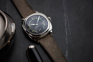 men's luxury dress watch independent watchmaker Laurent Ferrier Galet Square Boreal Micro-rotor steel sector dial watch by independent watchmaker for sale online at A Collected Man London UK specialist of rare watches