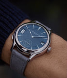 Galet Traveller LF230.01 Laurent Ferrier Micro-rotor blue dial pre-owned watch for sale online A Collected Man London UK specialist independent watchmakers