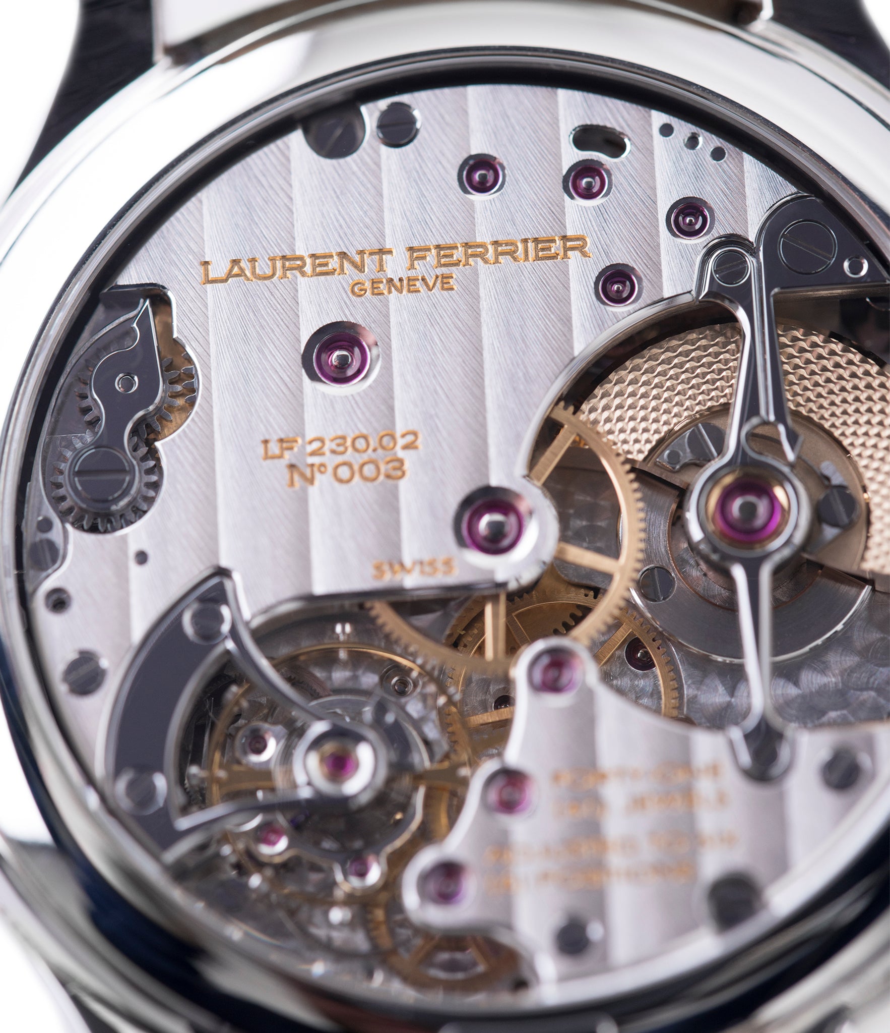 automatic Laurent Ferrier Galet Traveller Boreal steel dual-timezone black dial dress watch for sale online at A Collected Man London approved seller of pre-owned Laurent Ferrier independent watchmakers