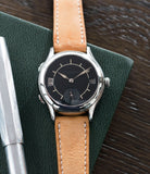 for sale Laurent Ferrier Galet Traveller Boreal steel dual-timezone black dial dress watch for sale online at A Collected Man London approved seller of pre-owned Laurent Ferrier independent watchmakers