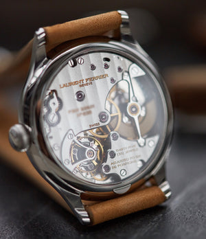 FBN 229.01 Micro-rotor Laurent Ferrier Galet special commission steel champagne dial dress luxury watch for sale online at A Collected Man London UK specialist of rare watches