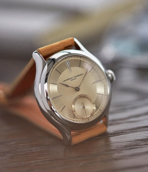 for sale Laurent Ferrier Galet Micro-rotor special commission steel champagne dial dress luxury watch for sale online at A Collected Man London UK specialist of rare watches