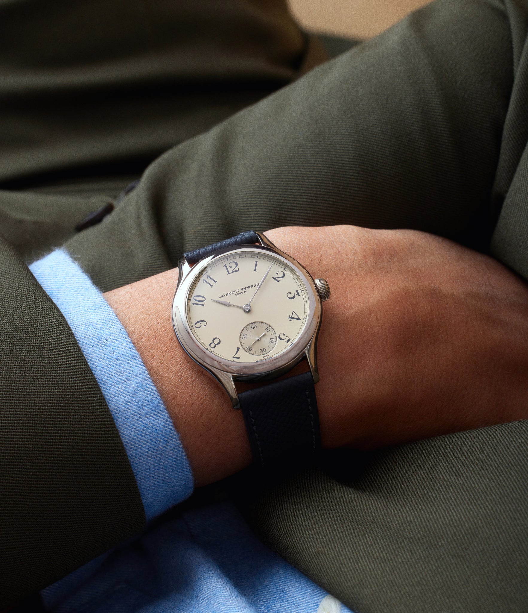 On-Wrist | Laurent_Ferrier LCF004.G1.OBN.1 | Micro Rotor | White Gold | A Collected Man | Available Worldwide