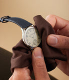 In hand | Laurent_Ferrier LCF004.G1.OBN.1 | Micro Rotor | White Gold | A Collected Man | Available Worldwide