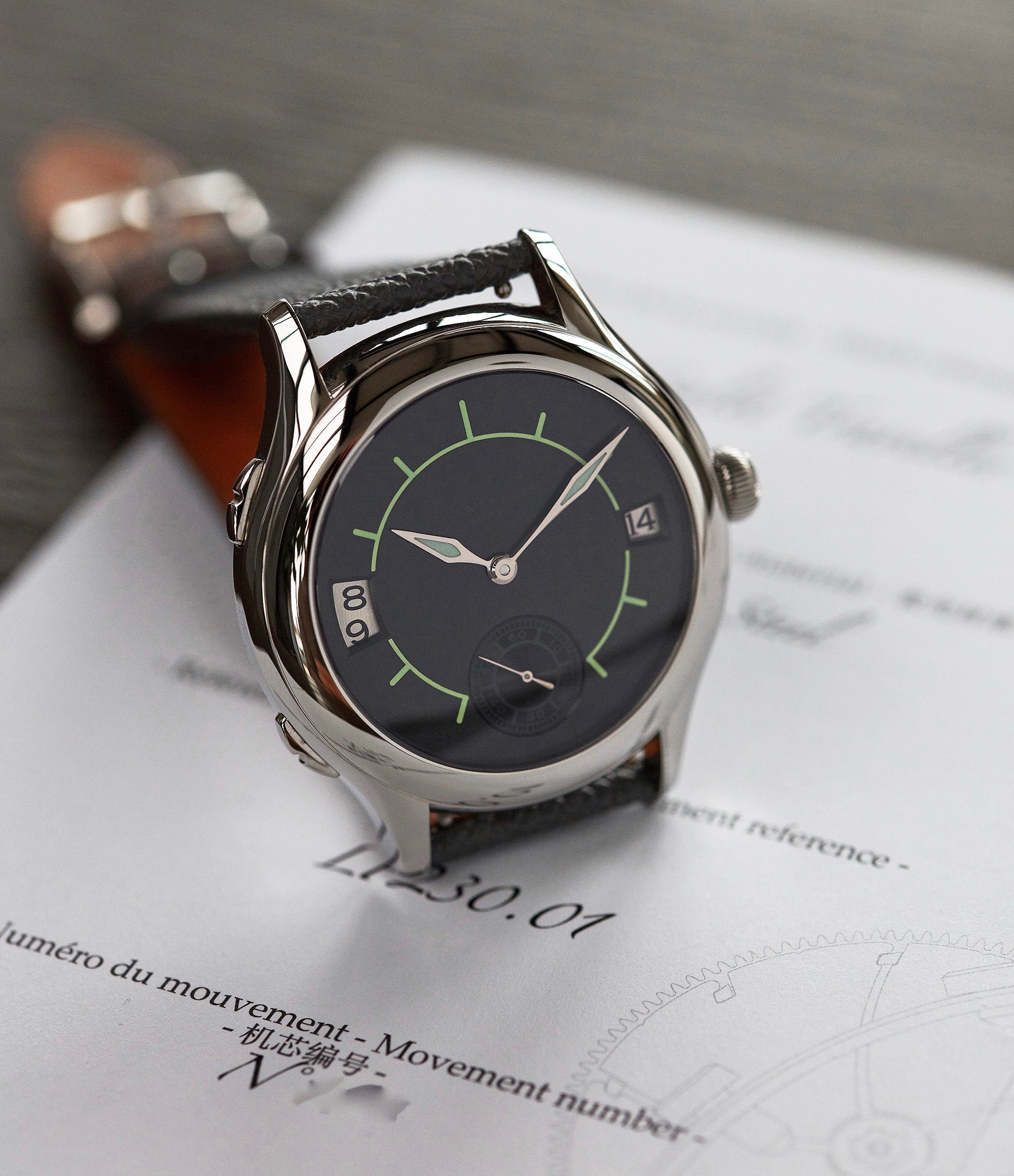 Galet Traveller Boréal LF 230.01 | Luminous Sector Dial | Steel