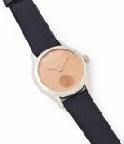 selling Laurent Ferrier Galet Micro-rotor FBN 229.01 steel salmon dial rare watch for sale online at A Collected Man London approved re-seller of independent watchmakers