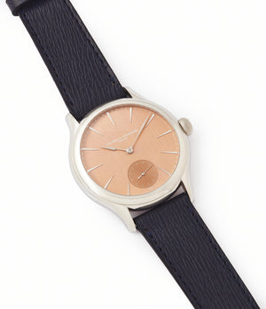 selling Laurent Ferrier Galet Micro-rotor FBN 229.01 steel salmon dial rare watch for sale online at A Collected Man London approved re-seller of independent watchmakers