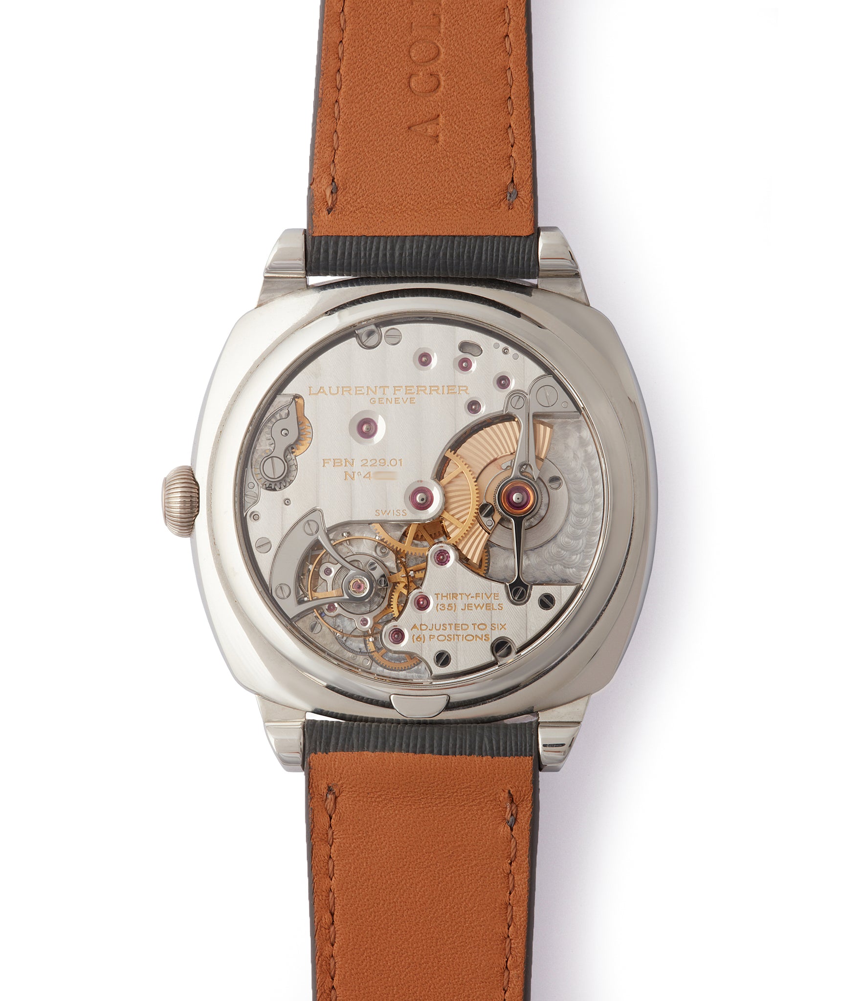229.01 Laurent Ferrier Galet Square Micro-rotor steel pre-owned watch for sale online at A Collected Man London UK specialist of independent watchmakers