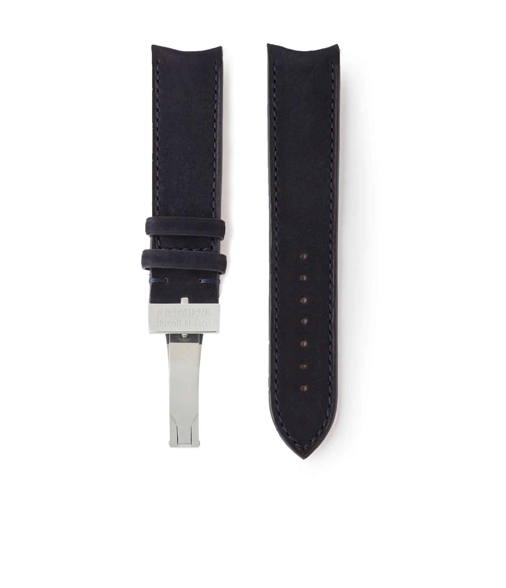 Buy nubuck quality watch strap in starry night blue from A Collected Man London, in short or regular lengths. We are proud to offer these hand-crafted watch straps, thoughtfully made in Europe, to suit your watch. Available to order online for worldwide delivery.