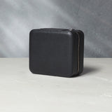London, six-watch box with compartment, black, saffiano leather | Buy at A Collected Man | Available Worldwide