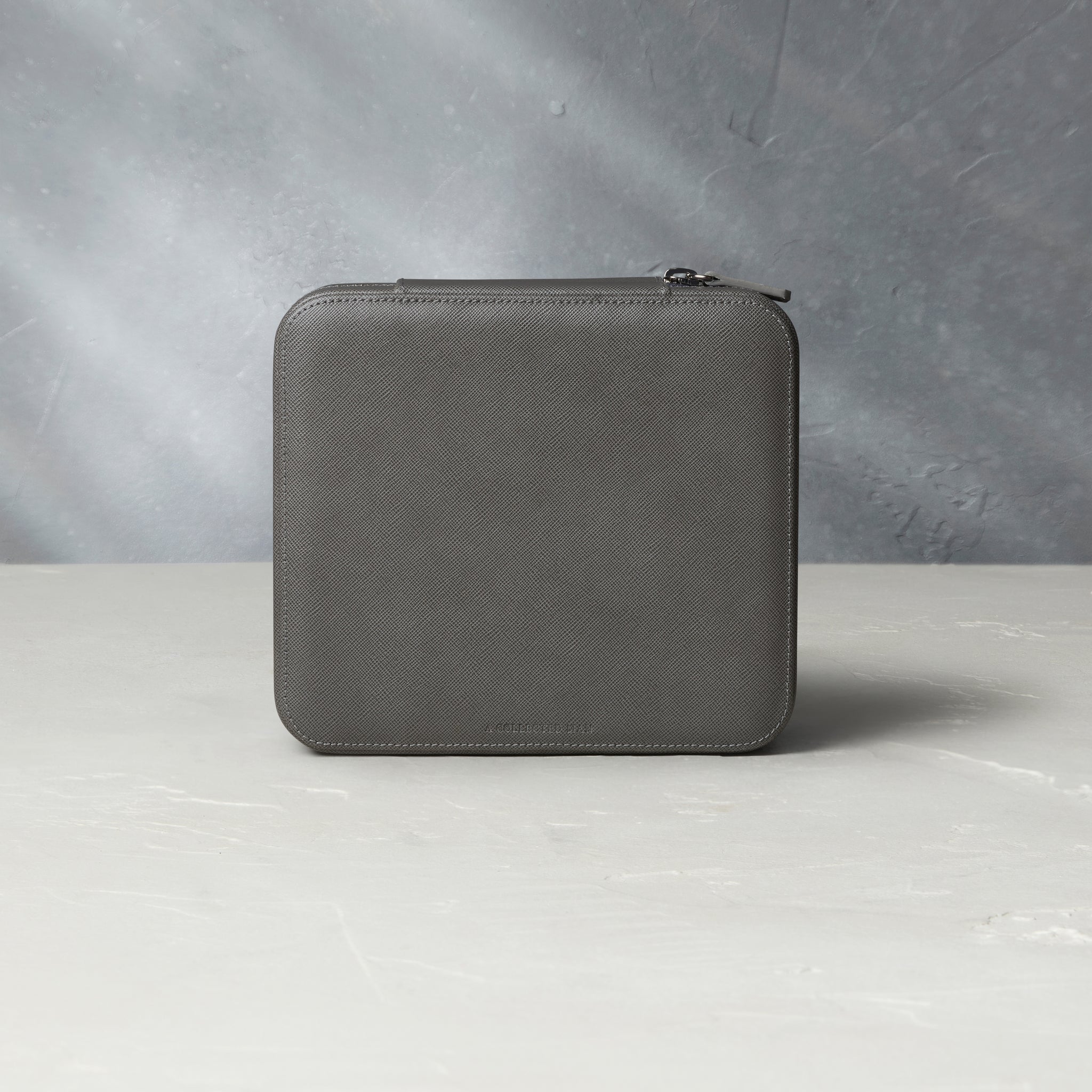 London, six-watch box Six-watch box in lava grey Saffiano leather | A Collected Man | Available Worldwide