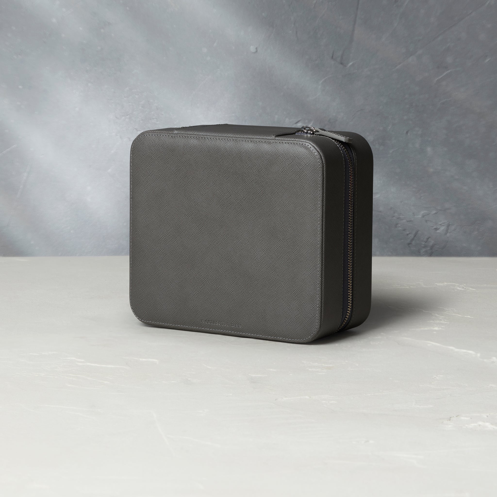 London, six-watch box Six-watch box in lava grey Saffiano leather | A Collected Man | Available Worldwide