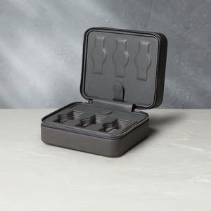London, six-watch box Six-watch box in lava grey Saffiano leather | A Collected Man | Available Worldwide