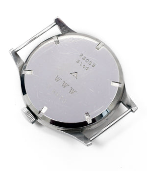 original caseback military engraving Longines WWW MoD British military vintage watch F6870 for sale online at A Collected Man London vintage watches specialist 