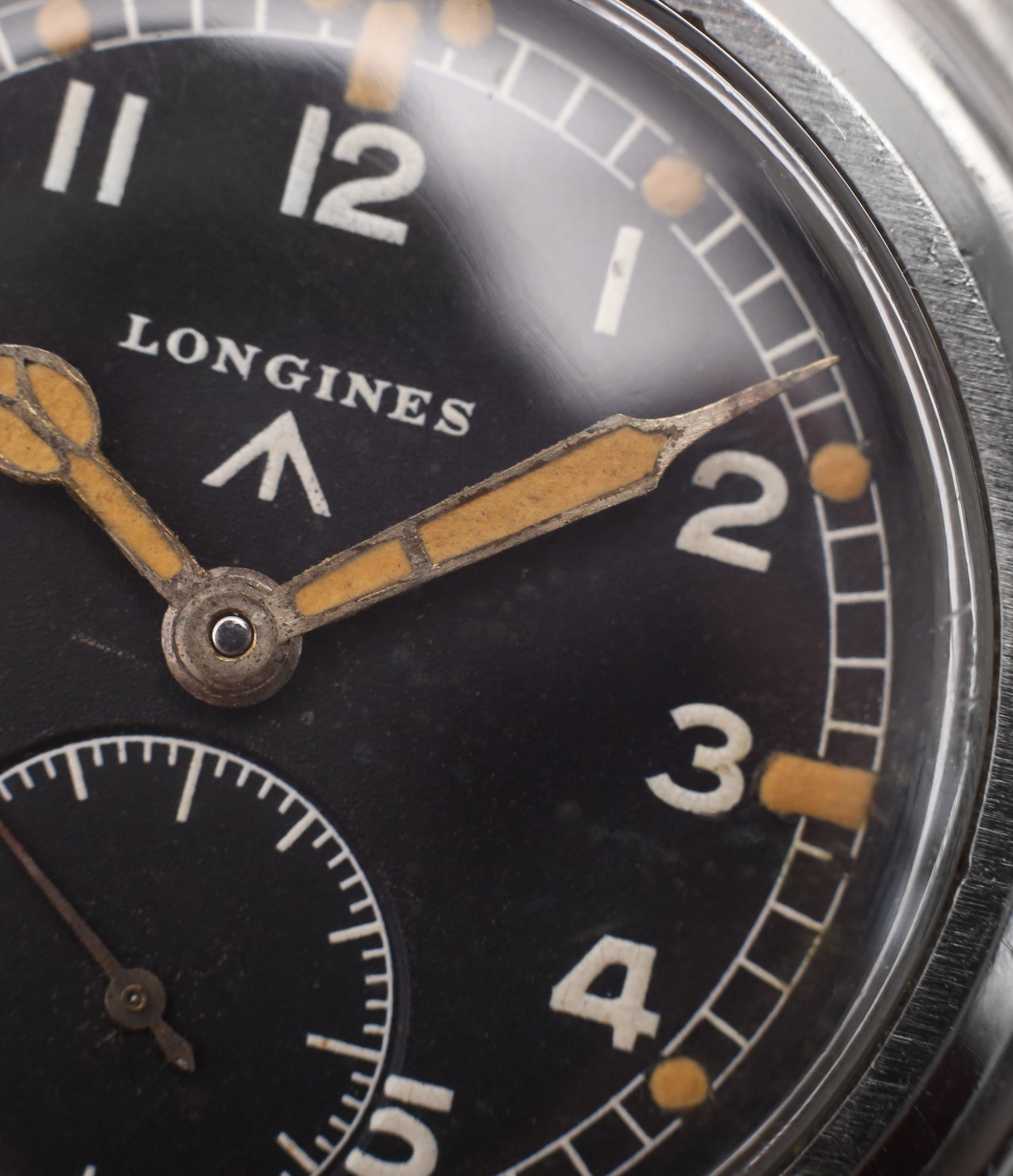cathedral hands Longines WWW MoD British military vintage watch F6870 for sale online at A Collected Man London vintage watches specialist 