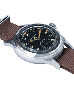 sell vintage Longines W.W.W. Dirty Dozen British military MoD steel chronometer-graded watch for sale online at A Collected Man London vintage military watch specialist