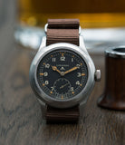 selling Longines W.W.W. Dirty Dozen British military MoD steel chronometer-graded watch for sale online at A Collected Man London vintage military watch specialist