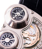 MB&F HM3 Horological Machine 3 Sidewinder Max Busser Wiederrecht white gold watch by independent watchmaker for sale online at A Collected Man London UK specialist of rare watches