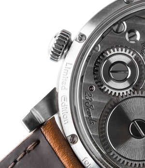 Limited Edition MB&F LM101 for Hodinkee steel watch online at A Collected Man London recommended retailer of independent watchmakers