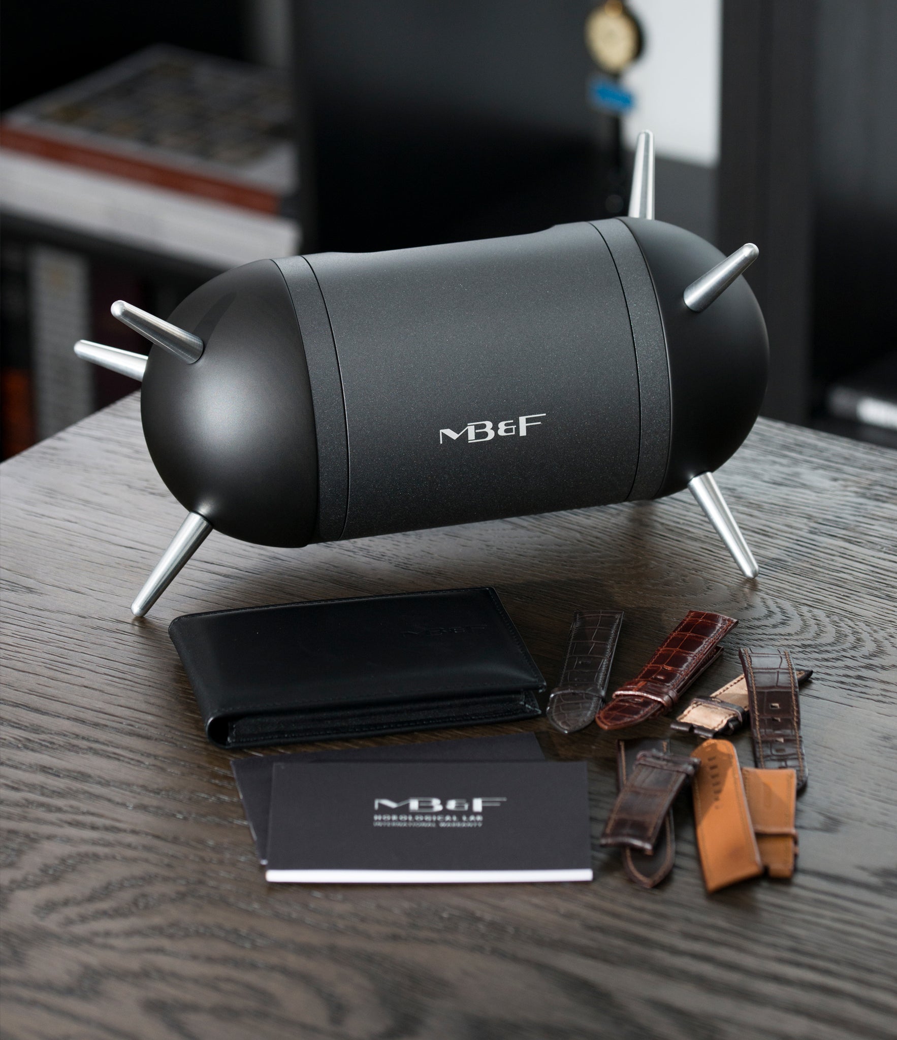 full set MB&F LM101 Limited Edition for Hodinkee steel watch online at A Collected Man London recommended retailer of independent watchmakers