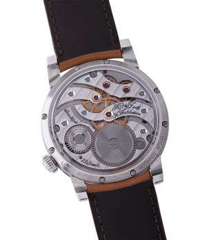 manual-winding MB&F LM101 Limited Edition for Hodinkee steel watch online at A Collected Man London recommended retailer of independent watchmakers