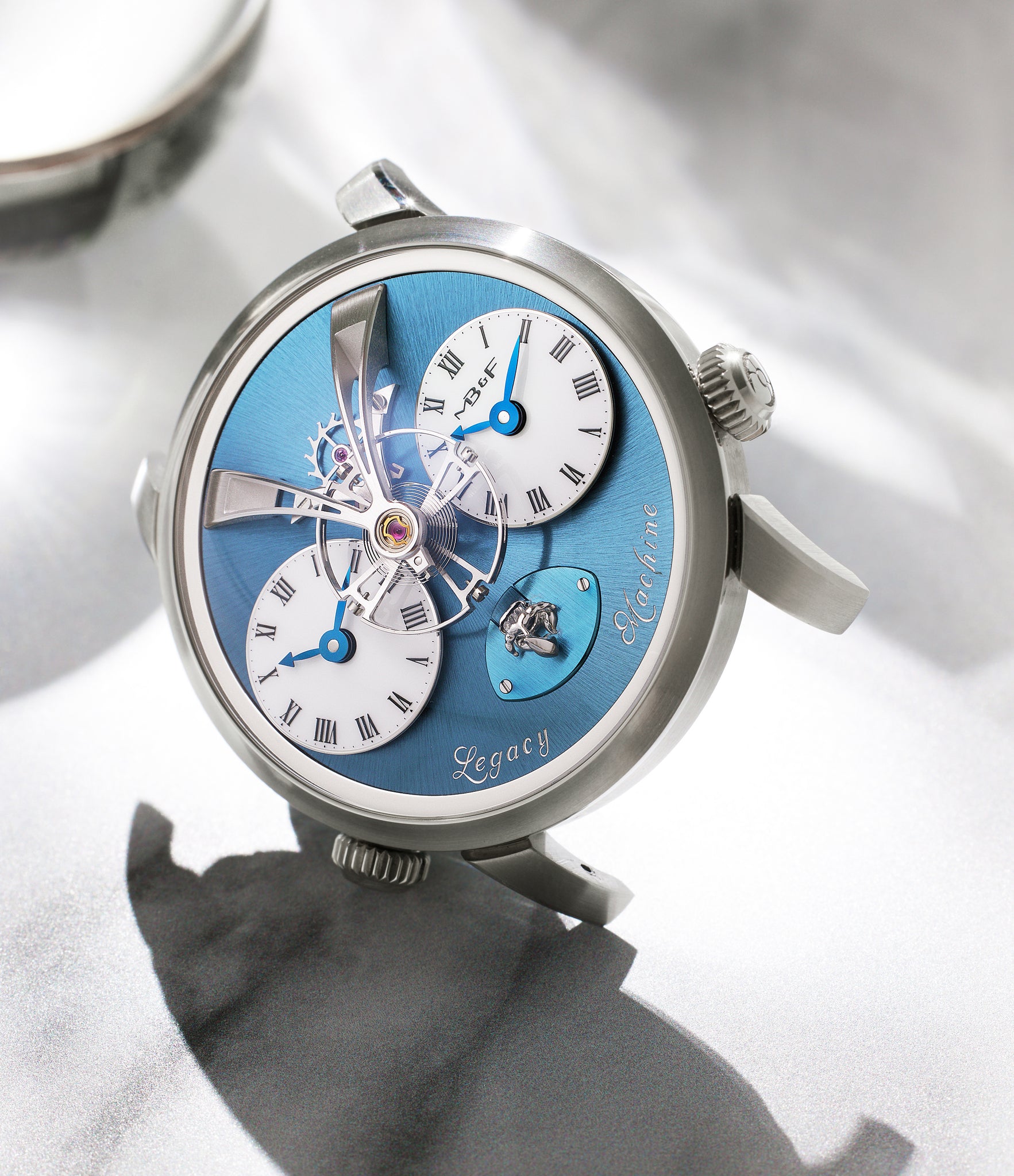 luxury rare pre-owned MB&F Legacy Machine 1 Xia Hang LM1 White Gold preowned watch at A Collected Man London