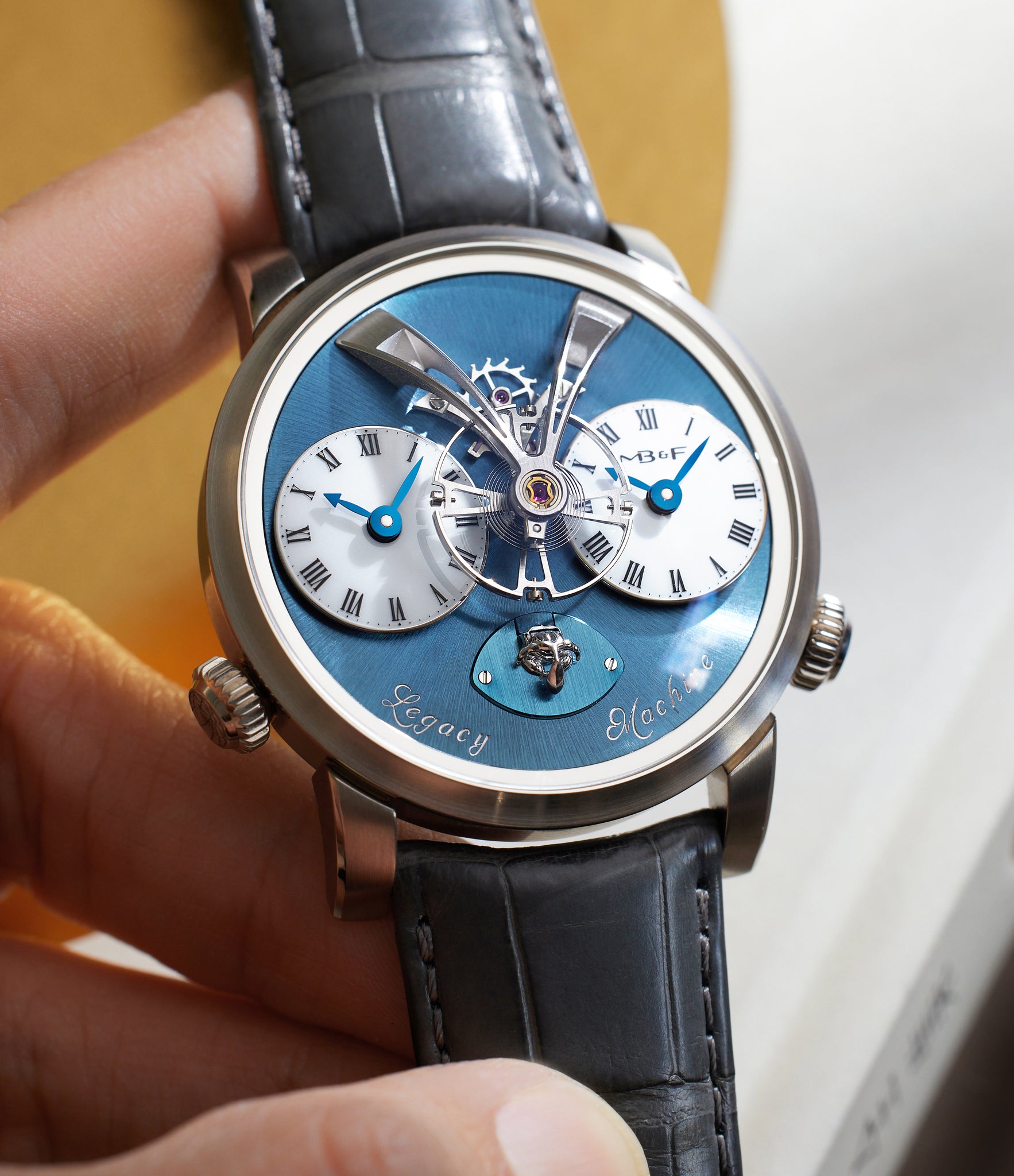 rare MB&F Legacy Machine 1 Xia Hang LM1 White Gold preowned watch at A Collected Man London