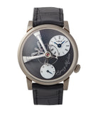 buy MB&F Kari Voutilainen Legacy Machine LM101 grey dial time-only independent watchmaker for sale online A Collected Man London