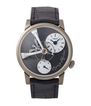 buy MB&F Kari Voutilainen Legacy Machine LM101 grey dial time-only independent watchmaker for sale online A Collected Man London