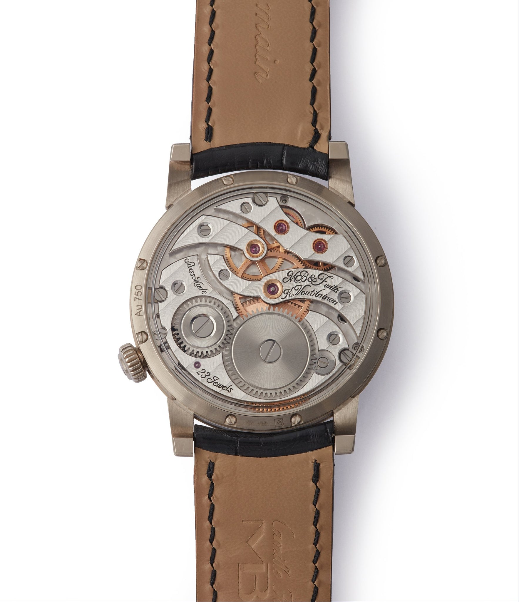 in-house LM101 MB&F Kari Voutilainen Legacy Machine grey dial time-only independent watchmaker for sale online A Collected Man London