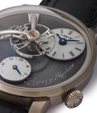 grey dial MB&F Kari Voutilainen Legacy Machine LM101 time-only independent watchmaker for sale online A Collected Man London