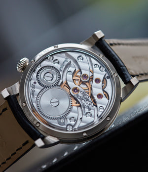 Voutilainen in-house movement MB&F Kari Voutilainen Legacy Machine LM101 grey dial time-only independent watchmaker for sale online A Collected Man London