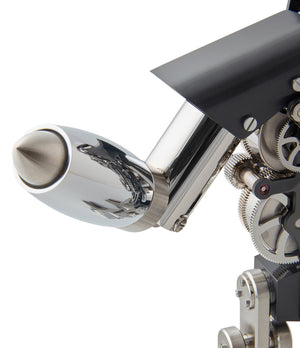 robotic arm clock MB&F Melchio L'Epee "Dark" roboclock robotic desk clock for sale online at A Collected Man London